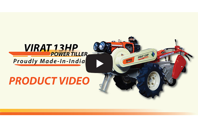 VIRAT 13HP  POWER TILLER video