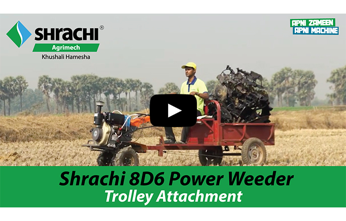 8D6 Diesel Power Weeder with Back Rotary & Ditcher video
